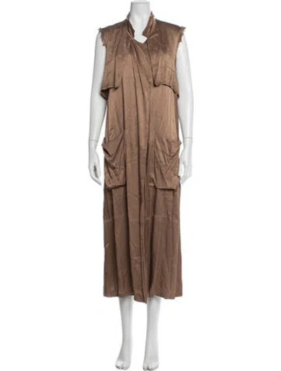 Pre-owned Raquel Allegra Coat In Neutrals