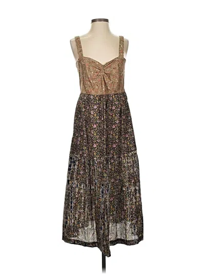Pre-owned Raquel Allegra Cocktail Dress In Brown