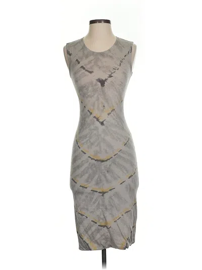 Pre-owned Raquel Allegra Cocktail Dress In Gray