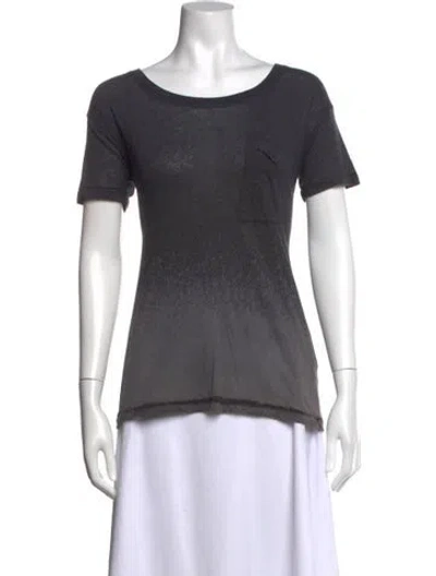 Pre-owned Raquel Allegra Crew Neck Short Sleeve T-shirt In Gray