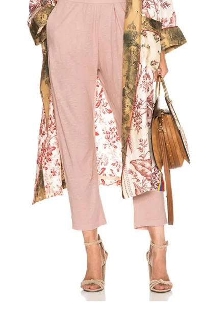 Raquel Allegra Easy Pant In Blush In Pink