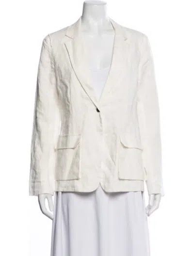 Pre-owned Raquel Allegra Hemp Blazer In Neutrals
