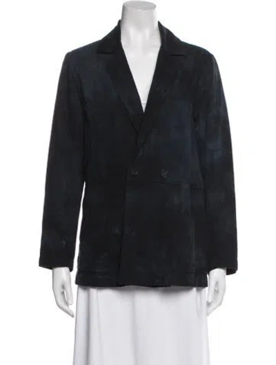 Pre-owned Raquel Allegra Jacket In Blue