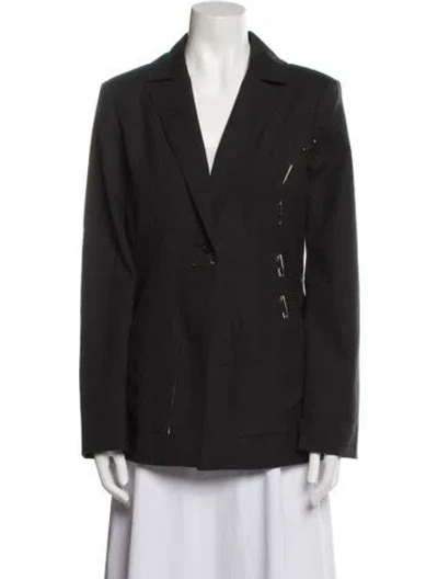 Pre-owned Raquel Allegra Jacket In Gray