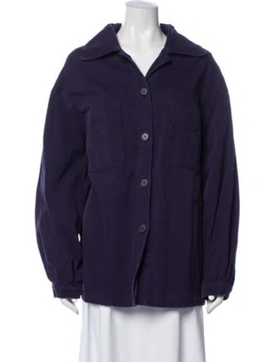 Pre-owned Raquel Allegra Jacket In Purple