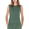 Raquel Allegra Kate Tank Top In Forest In Green