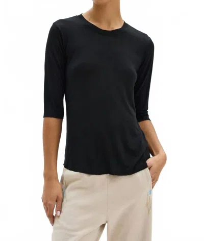 Raquel Allegra Kipp Tee Top In Black