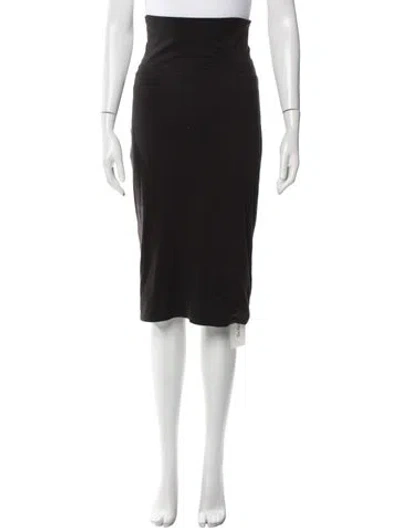 Pre-owned Raquel Allegra Knee-length Skirt In Black