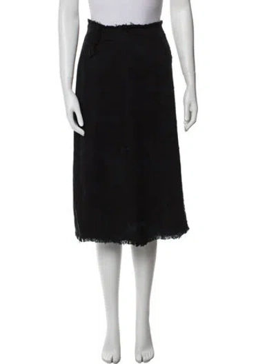 Pre-owned Raquel Allegra Knee-length Skirt In Black