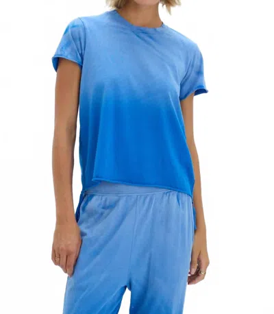 Raquel Allegra Liana Tee In Faded Lapis In Blue