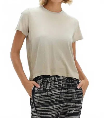 Raquel Allegra Liana Tee In Faded Sand In Neutral
