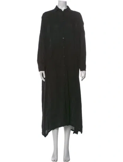 Pre-owned Raquel Allegra Long Dress In Black