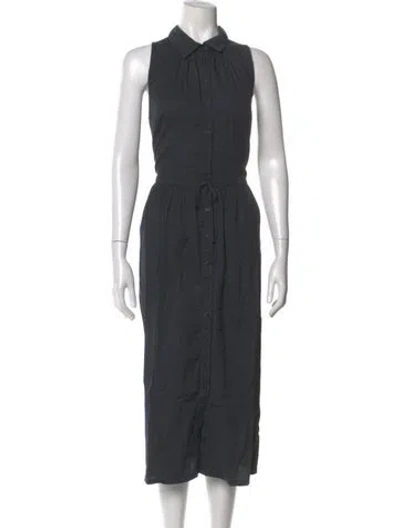 Pre-owned Raquel Allegra Long Dress In Gray