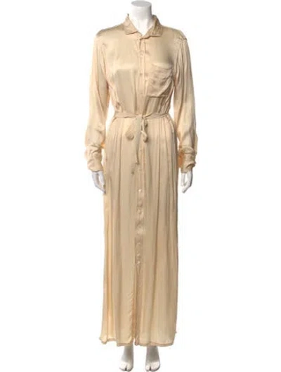 Pre-owned Raquel Allegra Long Dress W/ Tags In Neutral