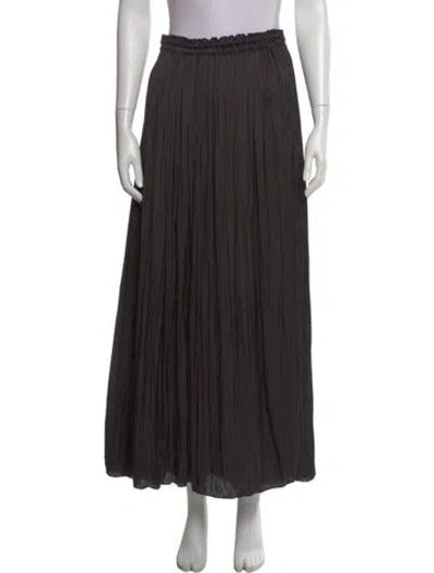 Pre-owned Raquel Allegra Long Skirt In Black