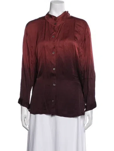Pre-owned Raquel Allegra Long Sleeve Blouse In Multi