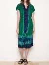 Raquel Allegra Marceline Midi Dress In Green In Green