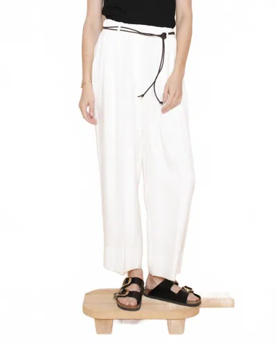 Raquel Allegra Melrose Pants In Ivory In White