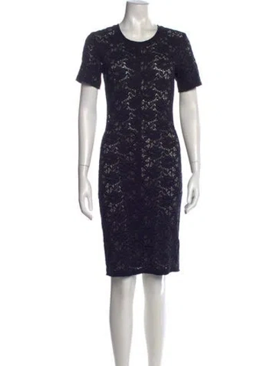 Pre-owned Raquel Allegra Nylon Knee-length Dress In Blue