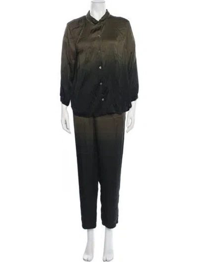 Pre-owned Raquel Allegra Pant Set In Green