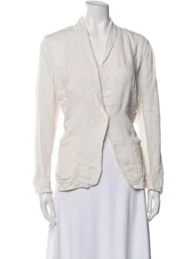 Pre-owned Raquel Allegra Patterned Jacket In Neutral