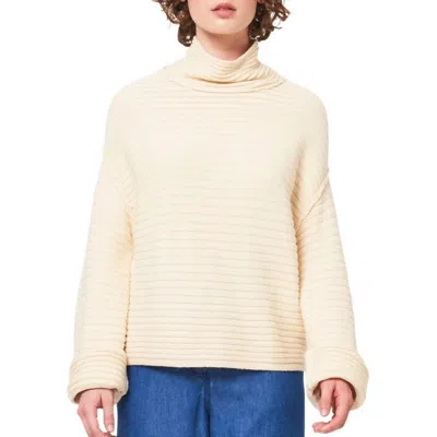 Raquel Allegra Pema Pullover In Cream In White