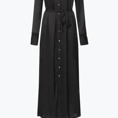 RAQUEL ALLEGRA SHIRT DRESS IN BLACK