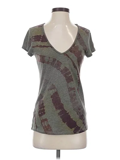 Pre-owned Raquel Allegra Short Sleeve T-shirt In Gray