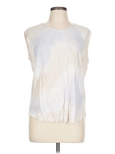 Pre-owned Raquel Allegra Sleeveless Blouse In White