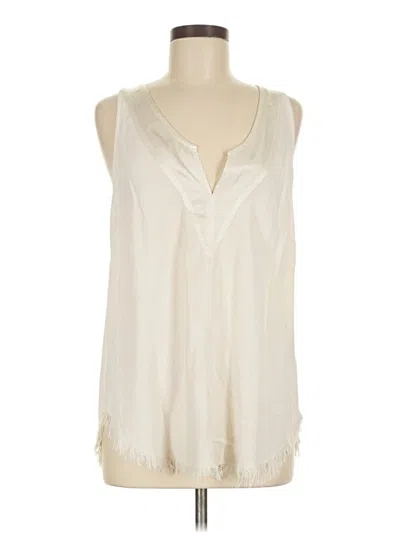 Pre-owned Raquel Allegra Sleeveless Blouse In White