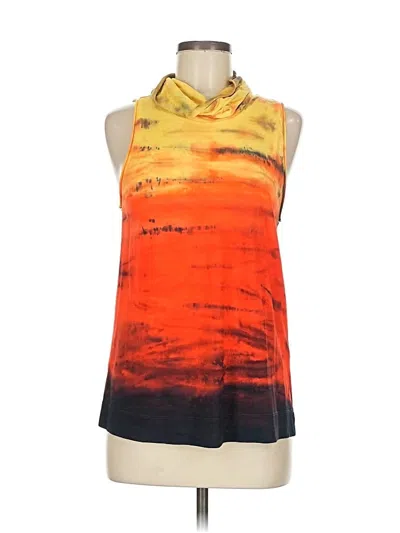 Pre-owned Raquel Allegra Sleeveless T-shirt In Orange