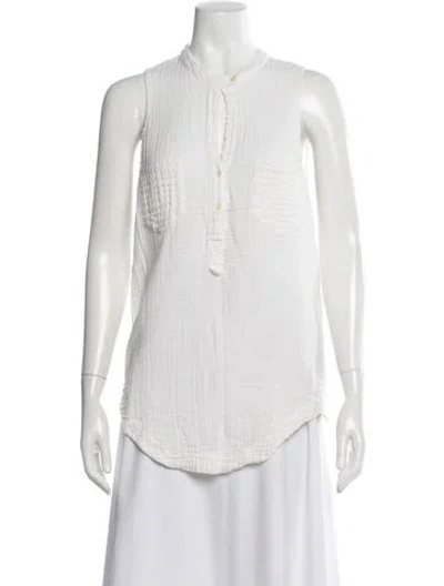 Pre-owned Raquel Allegra Sleeveless Top In Neutral