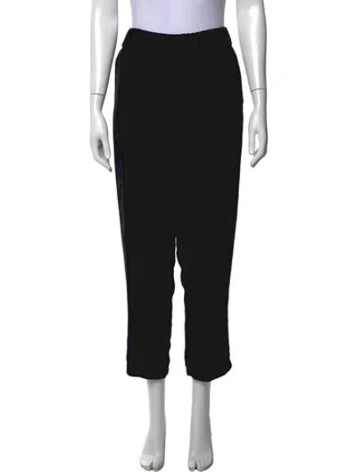 Pre-owned Raquel Allegra Straight Leg Pants In Black