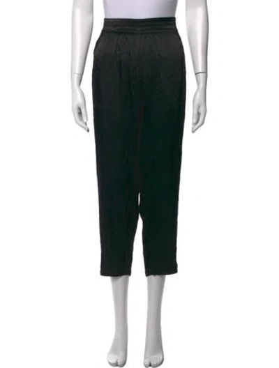 Pre-owned Raquel Allegra Straight Leg Pants In Black
