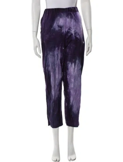 Pre-owned Raquel Allegra Straight Leg Pants In Blue