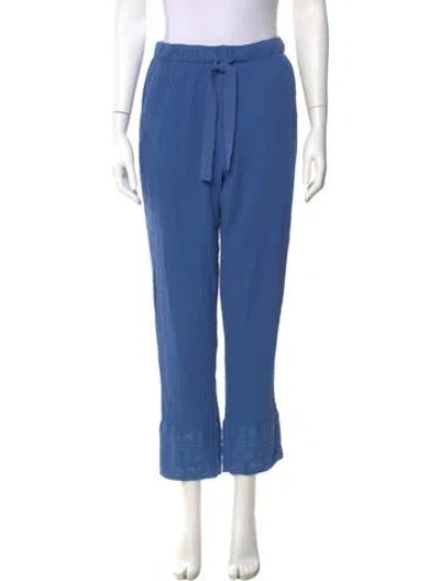 Pre-owned Raquel Allegra Straight Leg Pants In Blue