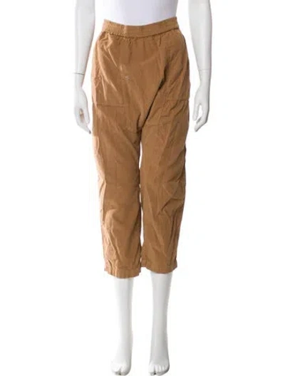 Pre-owned Raquel Allegra Straight Leg Pants In Brown