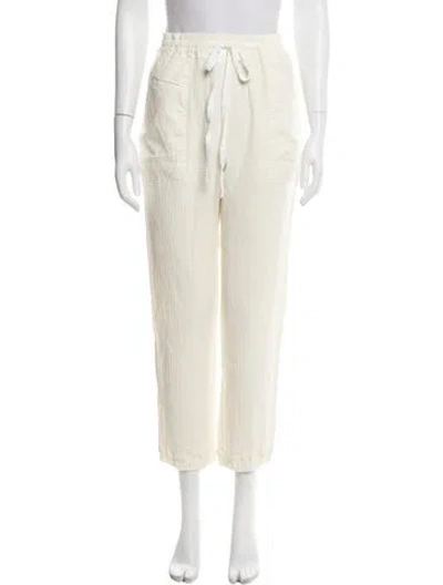 Pre-owned Raquel Allegra Straight Leg Pants In Neutral