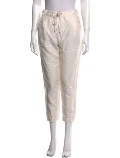 Pre-owned Raquel Allegra Straight Leg Pants In Neutrals