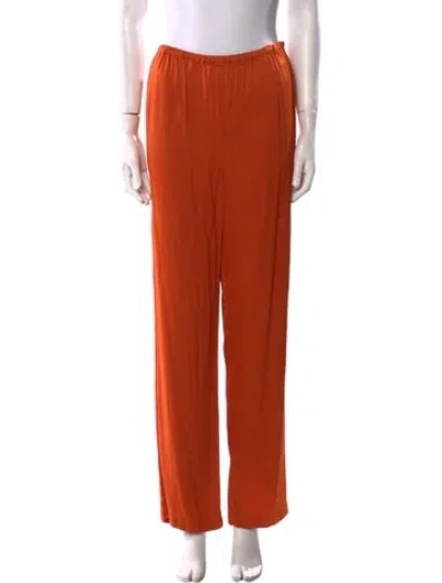 Pre-owned Raquel Allegra Straight Leg Pants In Orange