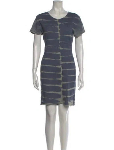 Pre-owned Raquel Allegra Striped Mini Dress In Multi
