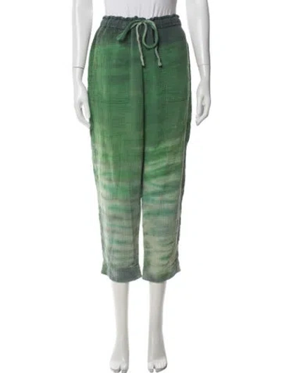 Pre-owned Raquel Allegra Sweatpants In Green
