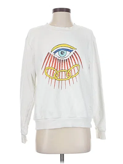 Pre-owned Raquel Allegra Sweatshirt In White