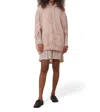 Raquel Allegra Tie Dye Poncho In Blush Cloud In Multi