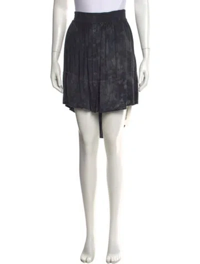 Pre-owned Raquel Allegra Tie-dye Print Mini Skirt In Multi