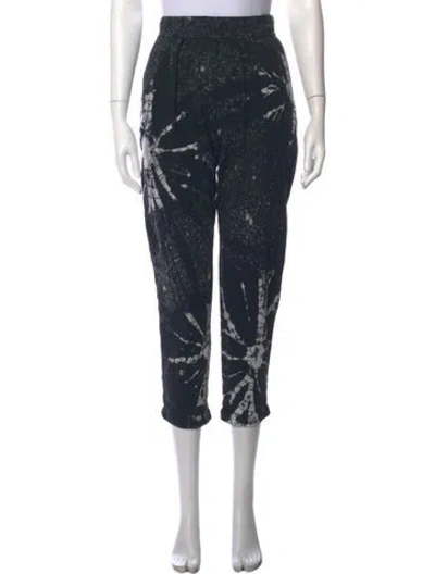 Pre-owned Raquel Allegra Tie-dye Print Straight Leg Pants In Blue