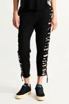 Raquel Allegra Starr Crop Pant In Tiger Stripe