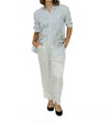 Raquel Allegra Trapunto Pants In Ivory In White