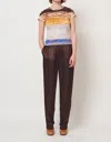 RAQUEL ALLEGRA TREATMENT LIV TEE TOP IN RAINBOW HUES