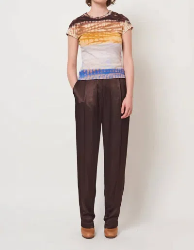 Raquel Allegra Treatment Liv Tee Top In Rainbow Hues In Multi